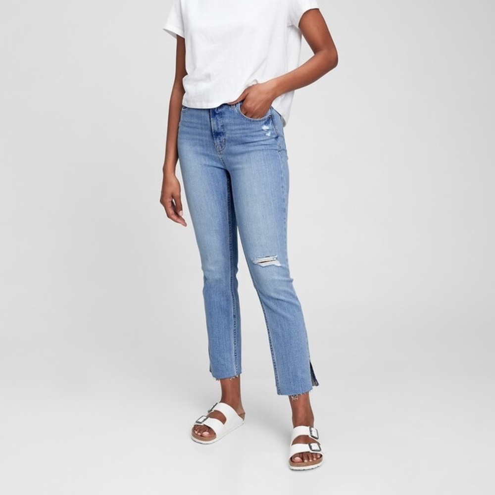 GAP Sky High Rise Vintage Slim Jeans with Washwell
